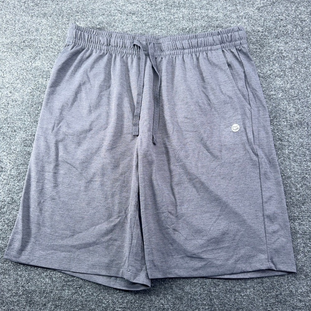 Gradual Mens Athletic Gym Shorts Gray Heather Drawstring Pockets Size M NEW